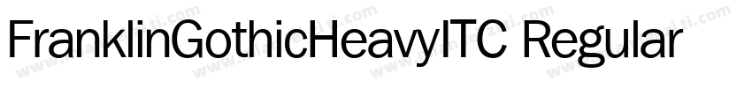 FranklinGothicHeavyITC Regular字体转换